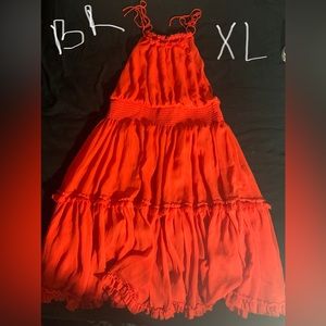 Red summer dress from BR